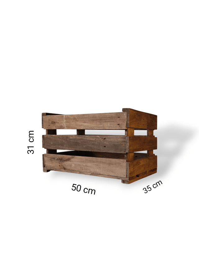 Caisse bois vieilli
