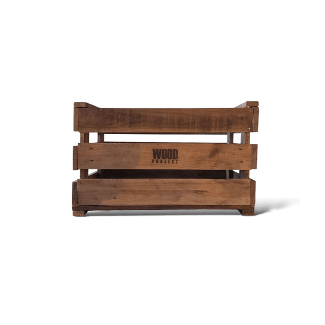 Caisse bois vieilli