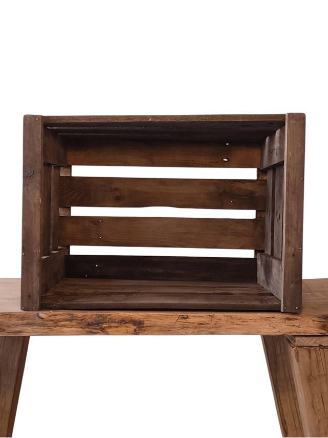 Caisse bois vieilli