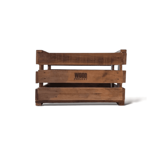 Caisse bois vieilli